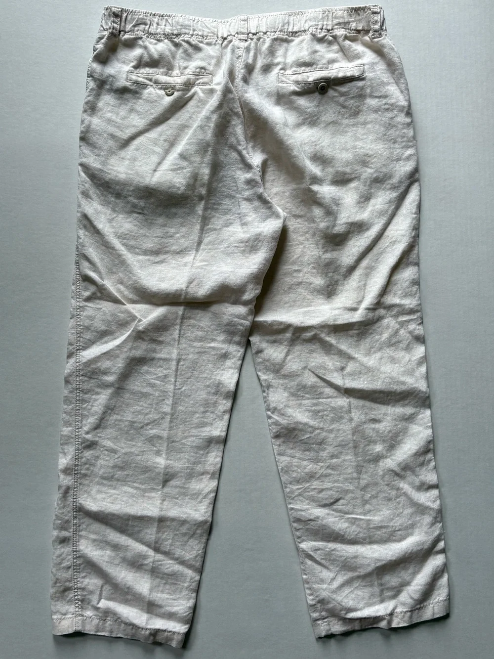 Tommy Bahama Mens Medium Relax 100% Linen Pants Cream